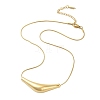 304 Stainless Steel Arc-shaped Pendant Necklaces for Women NJEW-A049-01G-2