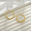 Brass Hoop Earrings for Women EJEW-A121-18B-G-1