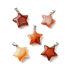 Natural Red Agate Pendants GG-K002-10C-1