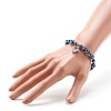 Evil Eye Resin Beads Stretch Bracelet for Girl Women BJEW-JB06763-4