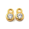 Real 18K Gold Plated 925 Sterling Silver Charms STER-K176-03F-G-2