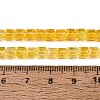 Crackle Transparent Glass Beads Strands GLAA-N062-4mm-07-2