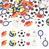 60Pcs 6 Styles Alloy Enamel Pendants ENAM-TA0002-96-1