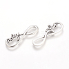 Tibetan Style Alloy Infinity with Hope Links connectors LS-TIBE-S230-AS-LF-1