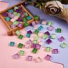 2 Bags 2 Colors Transparent Glass Cabochons GLAA-SZ0001-46C-4