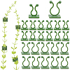 120Pcs 2 Styles Self-Adhesive Plastic Wall Fixture Clips AJEW-CP0009-90-1