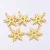 Christmas Snowflake Tibetan Style Alloy Pendants K094L011-2