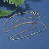 1/20 14K Gold Filled Rolo Chain Necklaces for Women Men NJEW-Z068-09G-2