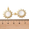 Brass Micro Pave Clear Cubic Zirconia Pendants X-KK-B083-36C-G-3