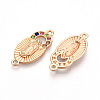 Alloy Rhinestone Connector Charms ALRI-T011-06-2