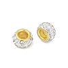 Alloy Rhinestone Clay Pave Beads ALRI-D300-04G-08-2