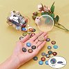 Flatback Glass Cabochons for DIY Projects GGLA-PH0004-27D-2