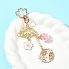 Alloy Enamel Pendant Keychains HJEW-FS00052-01-7