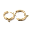 201 Stainless Steel Huggie Hoop Earrings Findings STAS-A167-01O-G-2