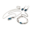 Alloy Rhinestone Jewelry Sets FS-WGB491C-07-1