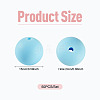 50Pcs Food Grade Eco-Friendly Silicone Beads SIL-TADJ0001-03J-4