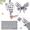 24Pcs 2Bags Cloth Butterfly Alligator Hair Clip FIND-CP0002-49A-5