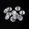 Pointed Back Glass Rhinestone Cabochons RGLA-WH0016-01D-1