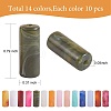 140Pcs 14 Colors Acrylic Beads MACR-SZ0001-78-2