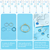 40Pcs 5 Colors Rack Plating Brass Open Back Bazel KK-PH0004-68-5