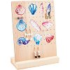 Ocean Them Printed Wooden Earring Display Stands EDIS-WH0006-51-1