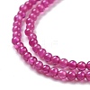 Lab Grown Red Corundum Beads Strands G-D463-09B-1-3