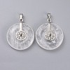 Natural Quartz Crystal Pendants G-F640-B01-2