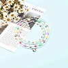 Beaded Necklaces & 304 Stainless Steel Satellite Chain Necklace Sets NJEW-JN03459-2