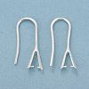 Rack Plating Eco-friendly Brass Earring Hooks KK-D075-14S-RS-2