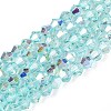 Transparent Glass Beads Strands EGLA-N021-4mm-02-1