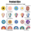 20Pcs 20 Style Silicone Beads SIL-CA0002-81-2
