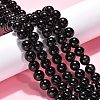 Synthetic Black Stone Beads Strands GSR12mmC044-4