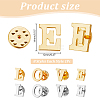 8Pcs 8 Styles Alloy Brooches JEWB-AR0001-16-2
