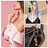 10Pcs Gemstone Charm Pendant Crystal Quartz Healing Natural Stone Pendants Buckle for Jewelry Necklace Earring Making Cra JX599J-7