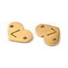 Ion Plating(IP) 304 Stainless Steel Connector Charms STAS-C081-04G-L-2