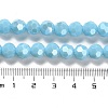Electroplate Opaque Glass Beads Strands EGLA-A035-P8mm-A08-4