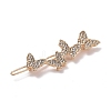 Alloy Crystal Rhinestone Hair Barrettes LS-PHAR-Z003-06KCG-2