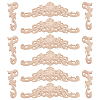 2 Styles Wood Carved Onlay Applique Craft WOOD-WA0001-01-1