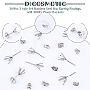DICOSMETIC DIY 100Pcs 304 Stainless Steel Stud Earring Findings DIY-DC0001-44-4