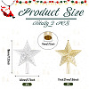 2Pcs 2 Colors Christmas Plastic Big Pendants KY-TA0001-68-3
