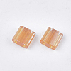 2-Hole Transparent Glass Seed Beads SEED-S023-24C-01-2