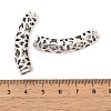 Tibetan Style Alloy Hollow Curved Tube Beads FIND-Z063-34AS-3