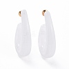 C-shape Resin Stud Earrings Set EJEW-D277-01G-02-3