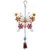 Butterfly Glass & Acrylic Wind Chimes HJEW-WH0042-89-1
