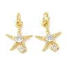 Brass Micro Pave Cubic Zirconia Pendants KK-I355-01G-03-1