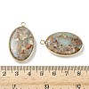 Dyed Synthetic Imperial Jasper Pendants G-D337-03A-G-3