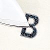 Glitter Rhinestone Iron On Patches DIY-FG0001-28B-4