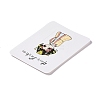 Rectangle Paper Hair Clip Display Cards CDIS-C004-03E-4