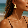4 Pairs  Alloy Dangle Stud Earrings EJEW-HY0001-55-3