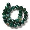 Dyed Natural Banded Agate Beads Strands G-G175-A07-01-3